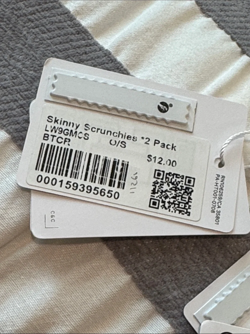 lululemon athletica Skinny Scrunchies 2-Pack in buttercream Yellow
